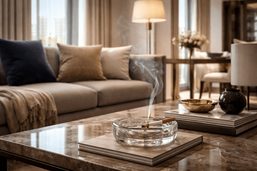 Smoke is made of ultra-small particles and sticky chemical compounds that travel like airborne glitter (but way less fun). They don’t politely sit on the surface waiting for a mop. They penetrate, bond, and embed into building materials—especially in apartments where airflow and shared systems can spread odor farther than you expect.