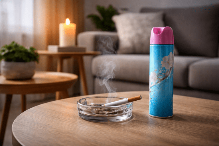 odors are often made worse when using air fresheners and candles.