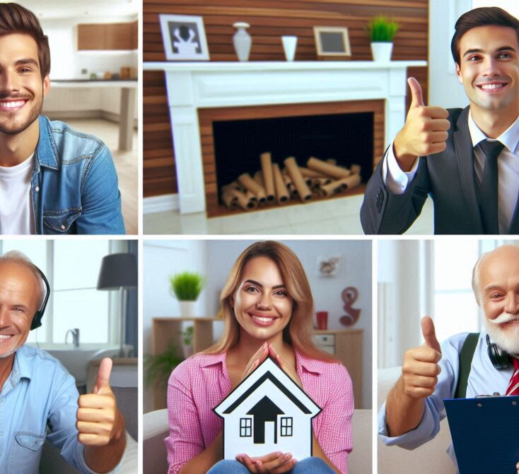 A collage of individuals homeowner, apartment dweller, landlord and property owner all showing sati (1) Collage_1