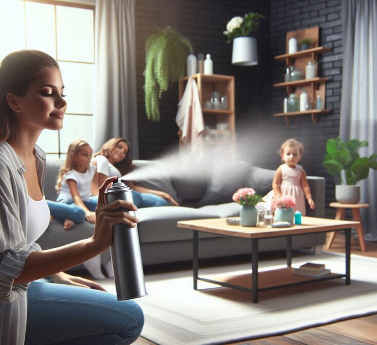 Spraying an air freshener {{brizy_dc_image_alt entityId=